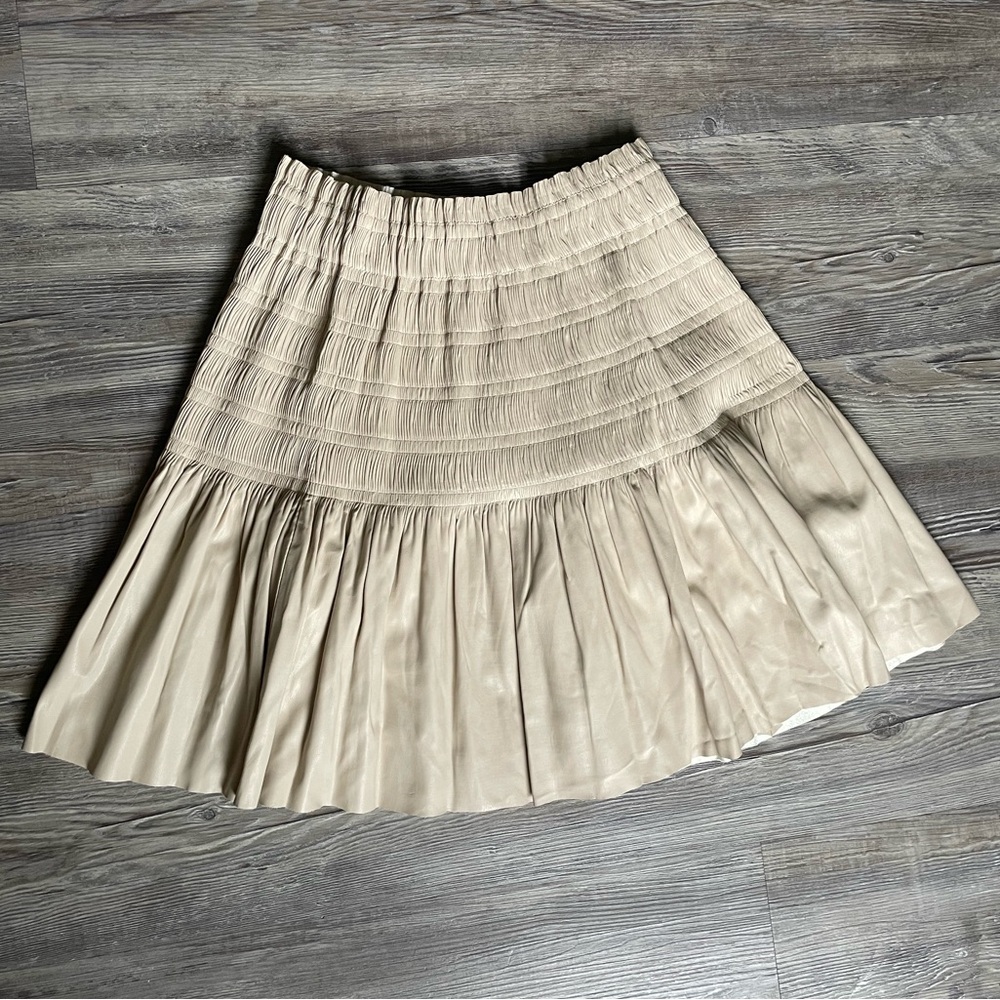 Zara Cream Midi Skirt